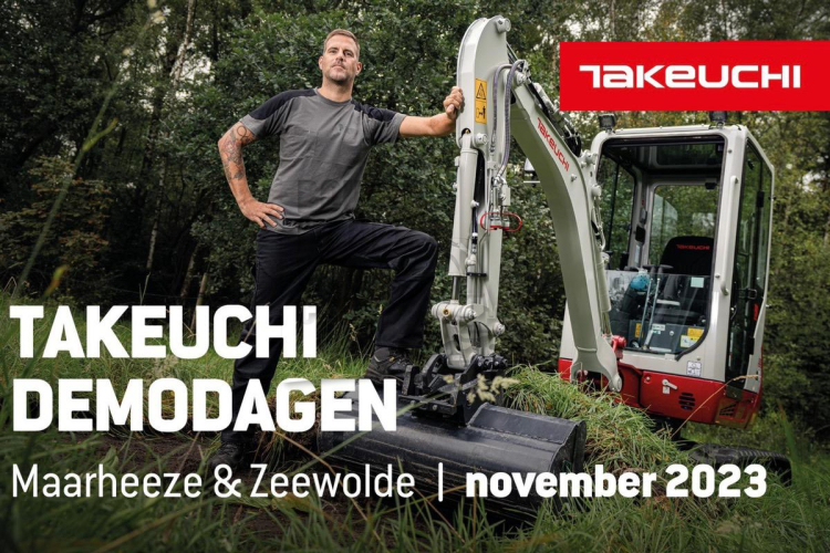 Kijken en proberen tijdens de Takeuchi demodagen