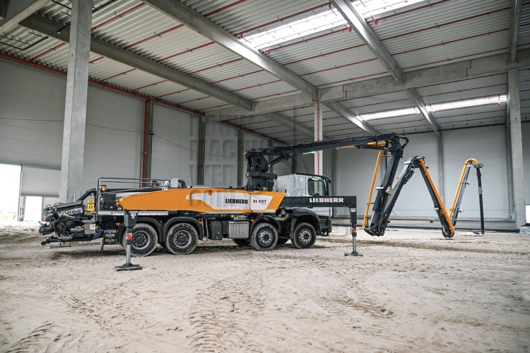 Nieuwe 31 XXT autobetonpomp van Liebherr: perfectie, vooral in gebouwen