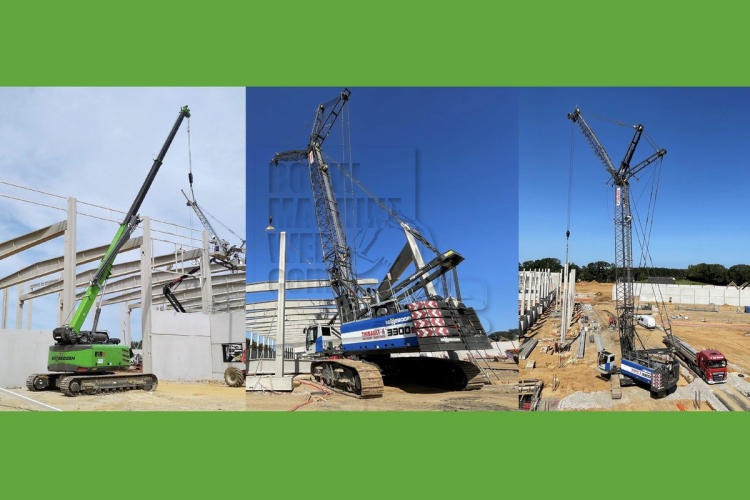 Sennebogen rupshijskranen staan hun mannetje