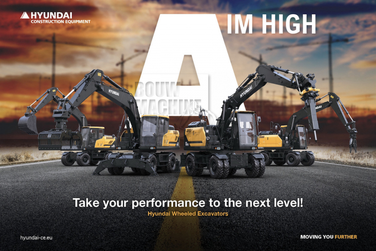Hyundai presenteert compleet nieuwe lijn mobiele graafmachines