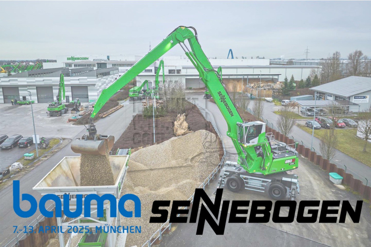 Bauma 2025: nieuwe Sennebogen 850G overslagmachine met Green Hybrid-systeem