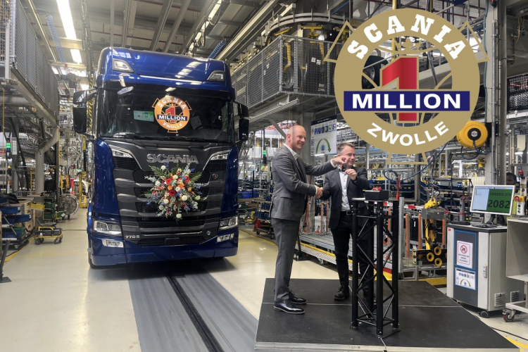 Scania produceert miljoenste chassis in Zwolle