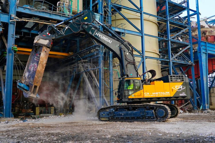 Grote Hyundai graafmachines bewijzen hun kracht