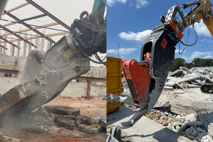 Krachtig, efficiënt en duurzaam slopen met VTN betonvergruizers