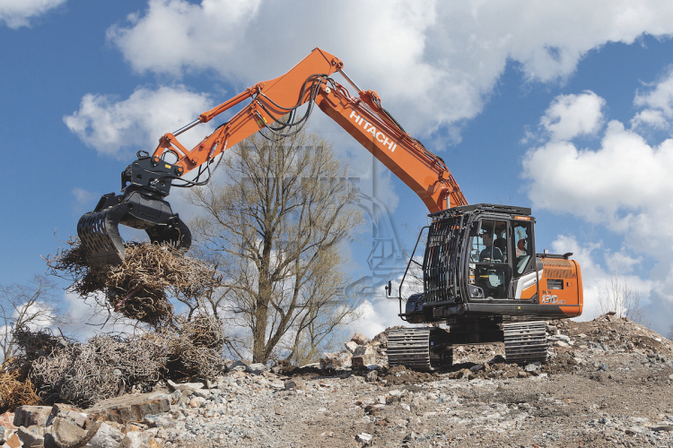 Geniet van het comfort van de Hitachi ZX130-7 en ZX135US-7