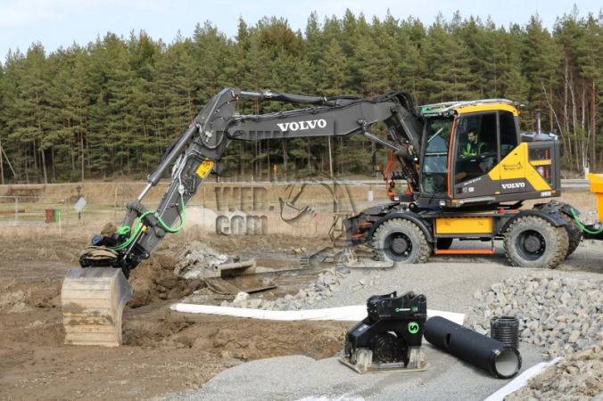 Volvo met Steelwrist SQ af-fabriek