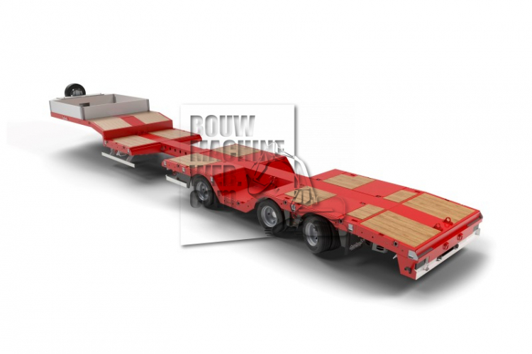 Nieuwe uitschuifbare lichtgewicht semidieplader met wielkuipen