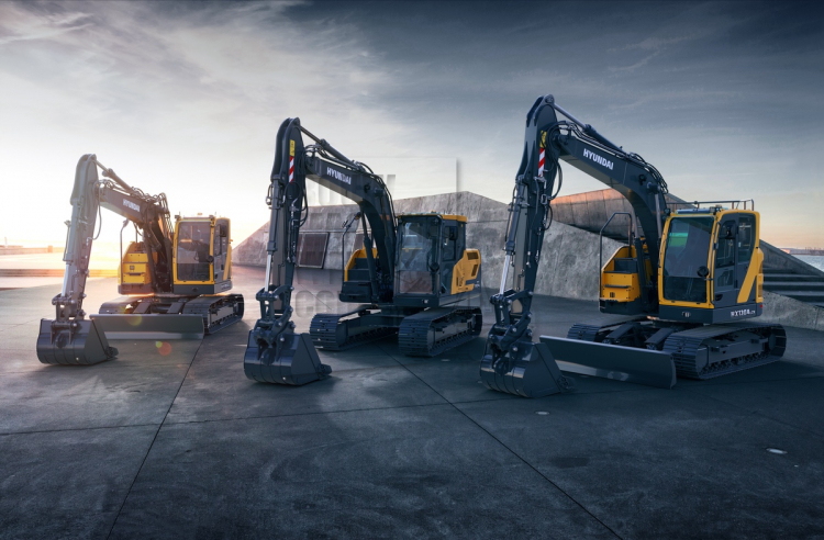 Hyundai presenteert drie nieuwe graafmachines uit de A-serie