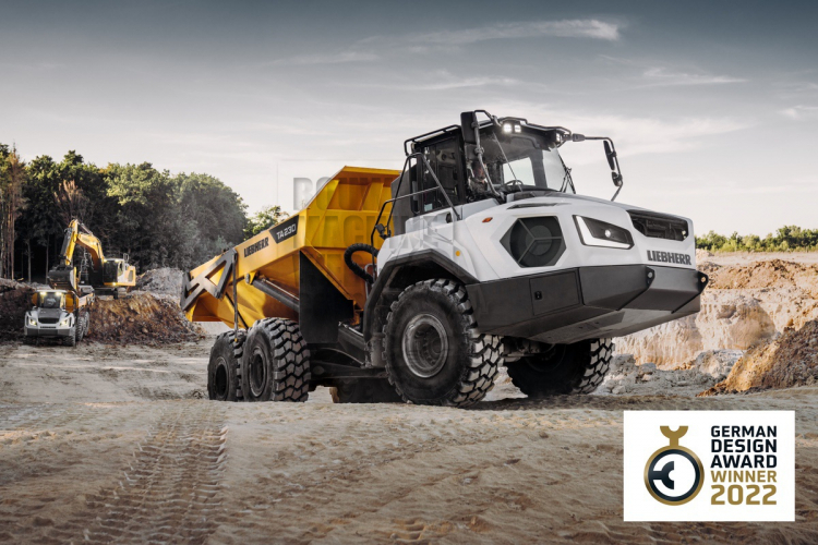 German Design Award 2022 voor knikdumper van Liebherr