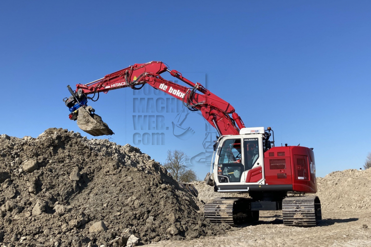 Compacte Hitachi voor rioolwerkzaamheden