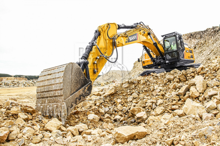 De nieuwe Sany SY390H is bereidt voor grote uitdagingen