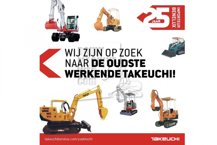Takeuchi Benelux zoekt naar oudste (werkende) Takeuchi