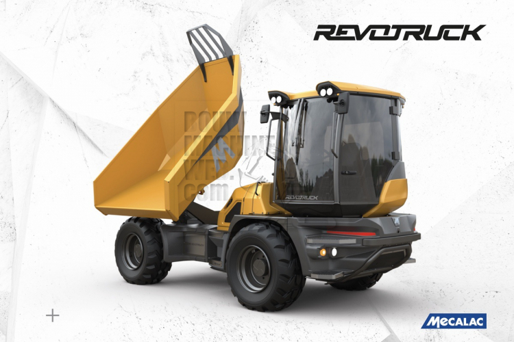 Bauma 2022: Revolutionair, de Mecalac Revotruck dumper