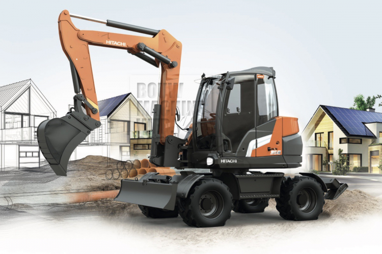 Bauma 2022: Hitachi toont 10 tons mobiele graafmachine