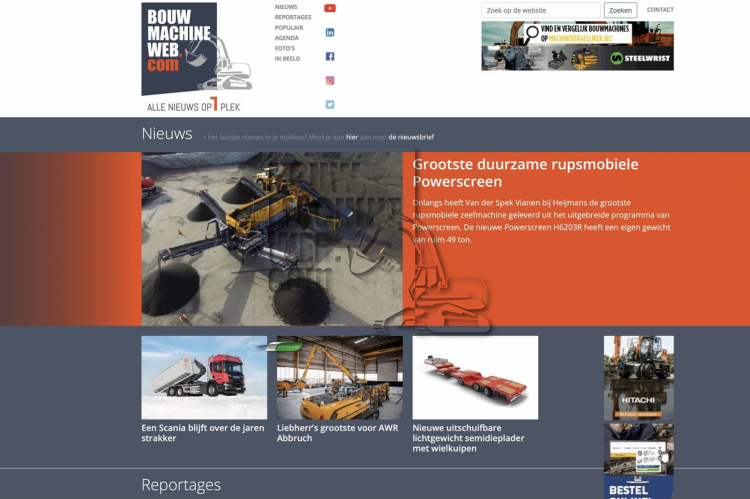BouwmachineWeb.com in een nieuwe jas