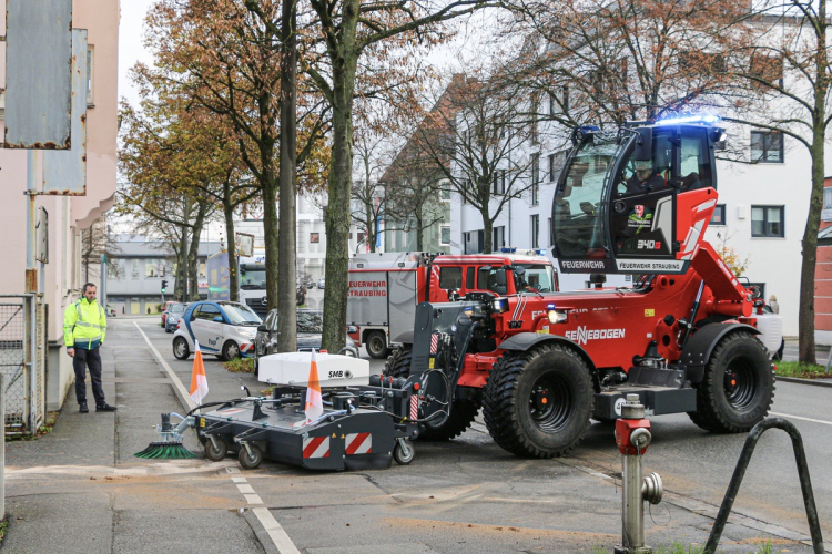 Buitengewone inzet Sennebogen verreiker