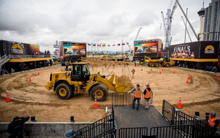 Wereldkampioenschap Caterpillar Operator Challenge 2023 in Las Vegas